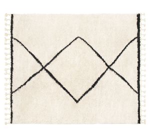 Alfombra Morgan blanco/negro 230x160 cm