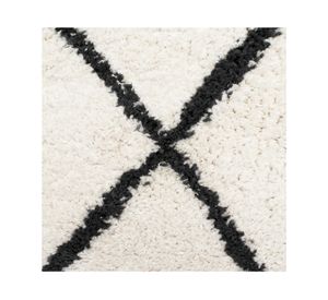 Alfombra Morgan blanco/negro 230x160 cm