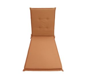 Cojín reposera Liso terracota 60x195 cm