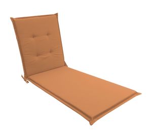 Cojín reposera Liso terracota 60x195 cm