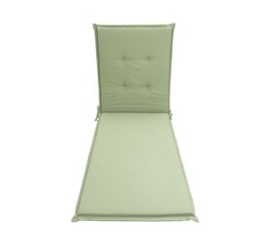 Cojín reposera Liso verde 60x195 cm