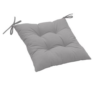 Cojín asiento Liso gris 45x45 cm