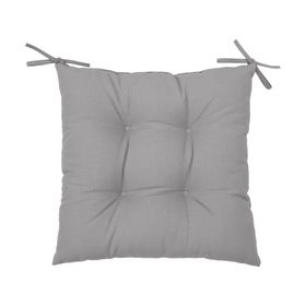 Cojín asiento Liso gris 45x45 cm
