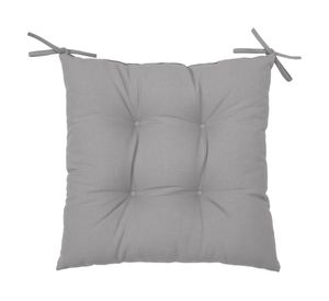 Cojín asiento Liso gris 45x45 cm