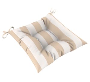 Cojín asiento Rayas taupe/blanco 45x45 cm