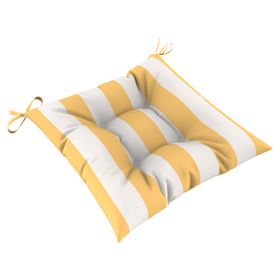 Cojín asiento Rayas amarillo/blanco 45x45 cm