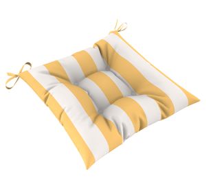 Cojín asiento Rayas amarillo/blanco 45x45 cm