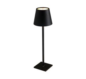 Lámpara mesa LED táctil inalámbrico/recargable 3.5W luz led negro