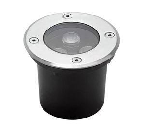 Foco piso LED 3W luz cálida negro