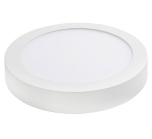 Panel LED sobreponer 18W luz fría redondo blanco 10 unidades