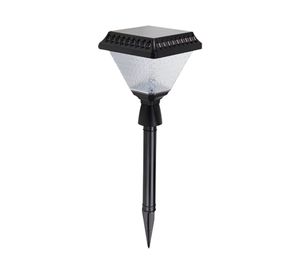 Estaca solar LED cuadrado luz cálida con control