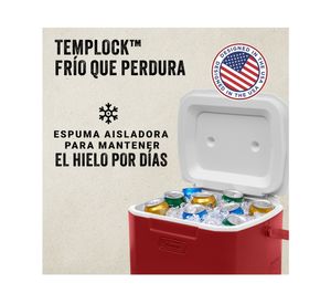 Cooler Chiller rojo 16QT