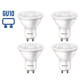 Ampolleta LED 4.7W GU10 luz cálida 4 unidades
