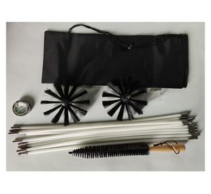 Kit accesorios varilla/escobilla limpieza chimenea