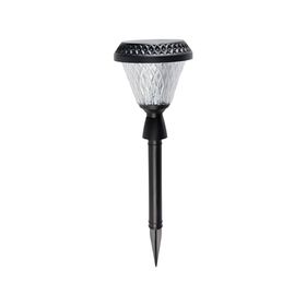 Estaca solar LED redondo luz cálida control