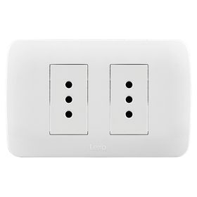 Toma corriente doble blanco 10A