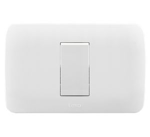 Interruptor simple 9/12 blanco 10A