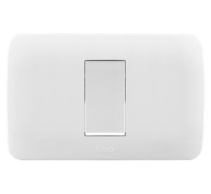 Interruptor simple 9/24 blanco 10A