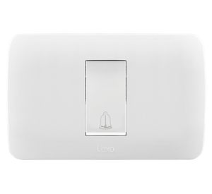 Interruptor pulsador timbre blanco 10A