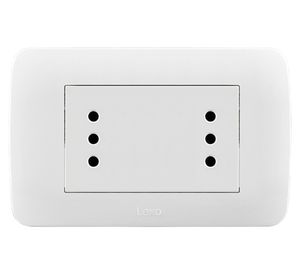 Toma corriente dúplex blanco 10A