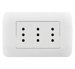 Toma corriente tríplex blanco 10A