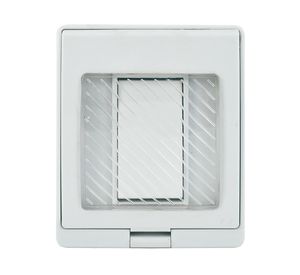 Contenedor interruptor simple blanco IP55 10A