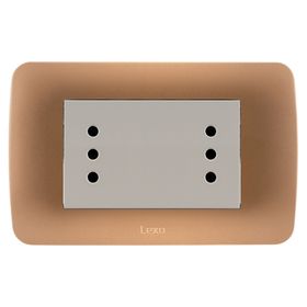 Toma corriente dúplex beige 10A