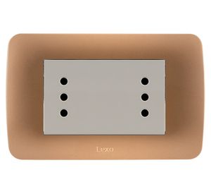 Toma corriente dúplex beige 10A