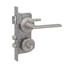 Cerradura embutir 2 manillas baño 960M acero