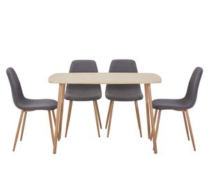 Comedor Clio 4 sillas 76x120x75 cm