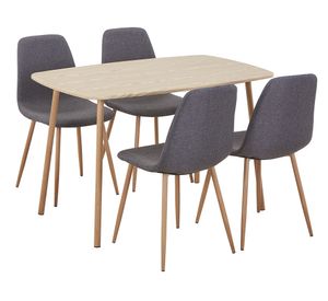 Comedor Clio 4 sillas 76x120x75 cm