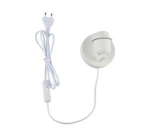 Apliqué E27 1L Soquete blanco