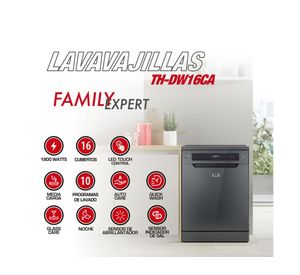 Lavavajillas TH-DW16CA antracita 16 cubiertos