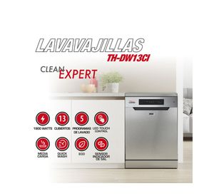 Lavavajillas TH-DW13CI silver 13 cubiertos