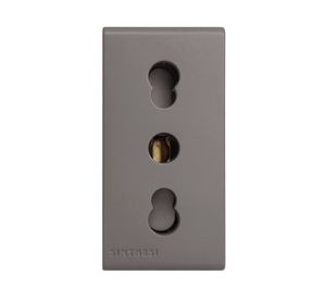 Tomacorriente Bipaso modular grey mate 16A