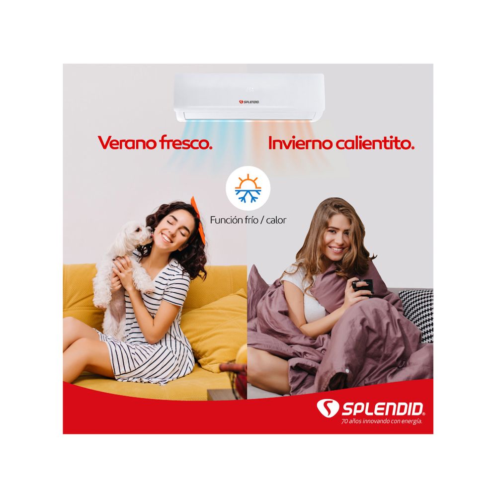 Splendid SAAC-12K-O 12000 BTU Frío/Calor On/Off Blanco, foto 15