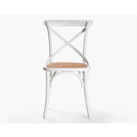 Silla comedor olmo/ratán Tradition blanco