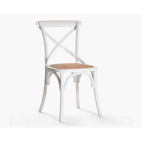Silla comedor olmo/ratán Tradition blanco