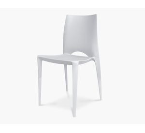 Silla comedor polipropileno Rex gris claro