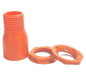 Terminal HE PVC con tuerca 32 mm