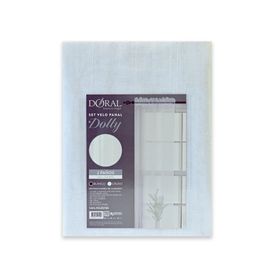 Set cortina velo Panal Dolly 145x220 cm blanco