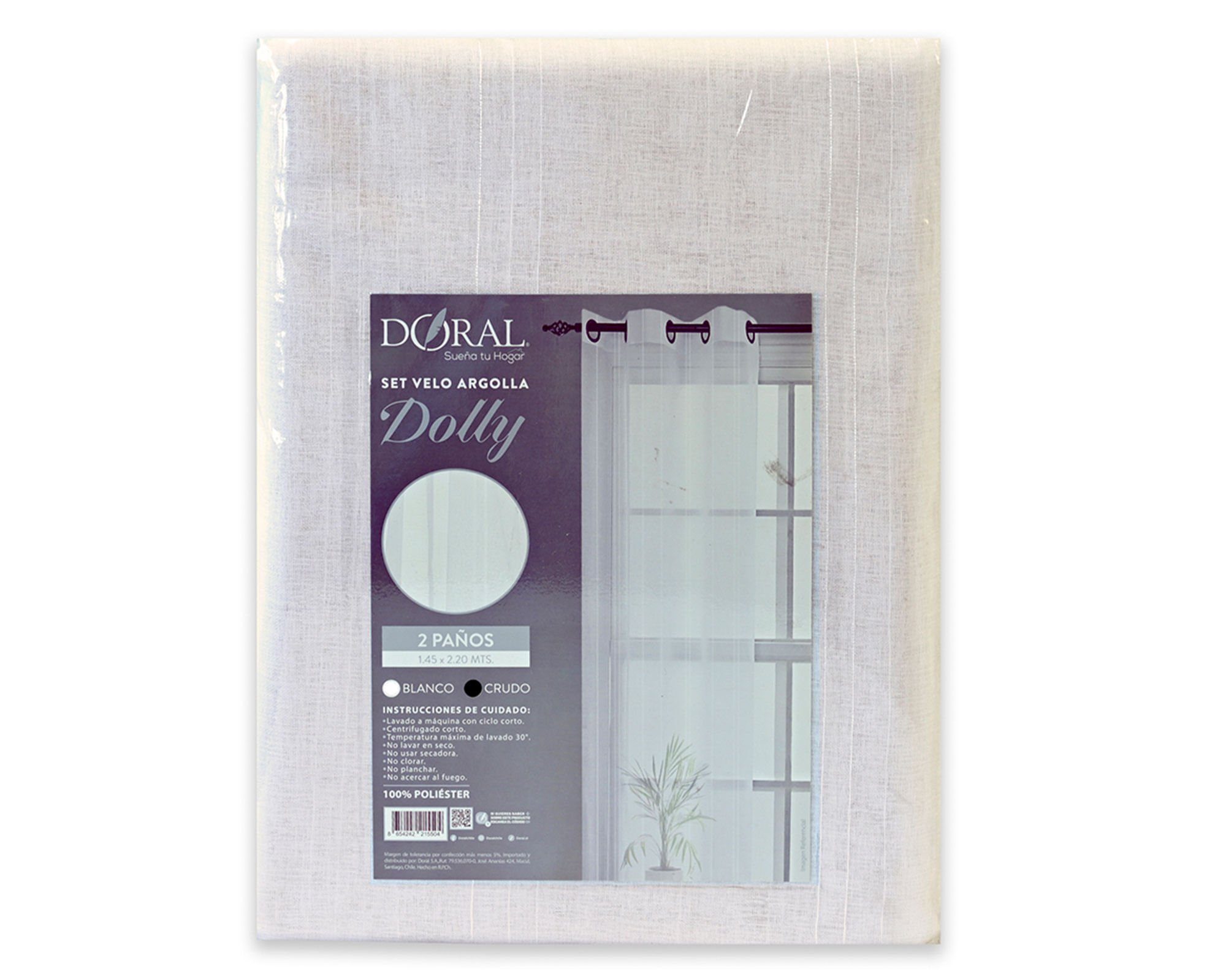 Doral Velo Dolly 145x220 cm crudo