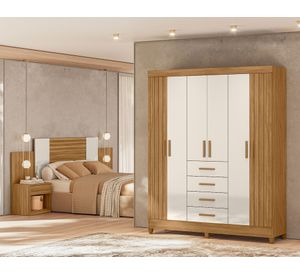 Clóset 6 puertas + respaldo Aruba