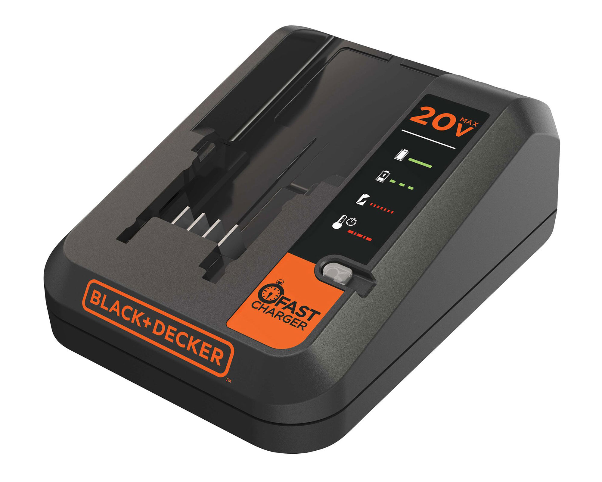 Cargador rápido baterías 20V máx BDCAC202B-B2C a $29.990