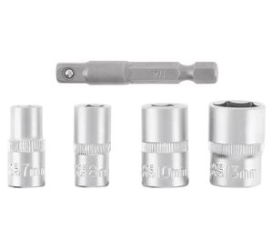 Dados Hexagonales 7-8-10-13 mm + Adaptador 50 mm