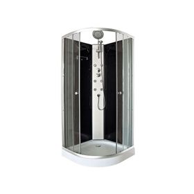 Cabina 198x90x90 cm Curva 6 Jets negro