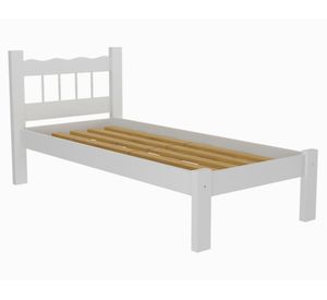 Cama individual blanco be