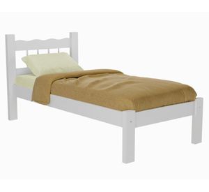 Cama individual blanco be