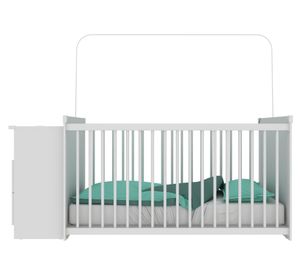 Cuna con cómoda Mi Bebé 72x66x167 cm