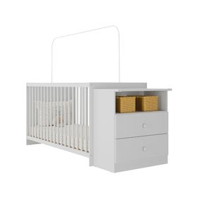Cuna con cómoda Mi Bebé 72x66x167 cm